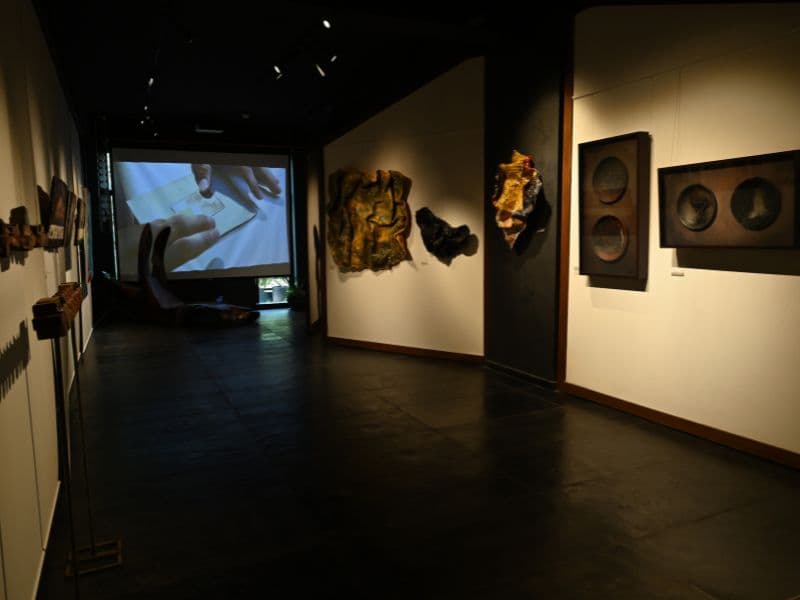 Interior of IKKO Art Gallery in Mumbai
